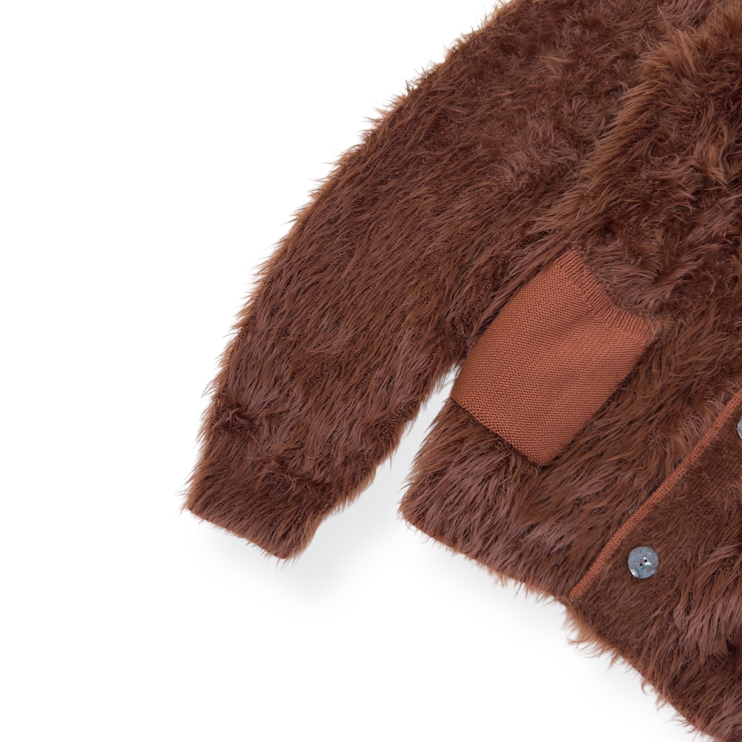ACNE STUDIOS KELFI CARDIGAN BROWN M