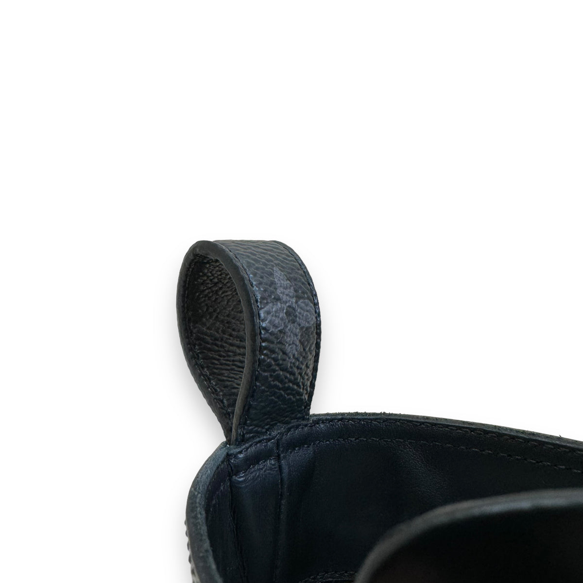 LOUIS VUITTON BARAQUE LEATHER RANGER BOOTS BLACK UK10