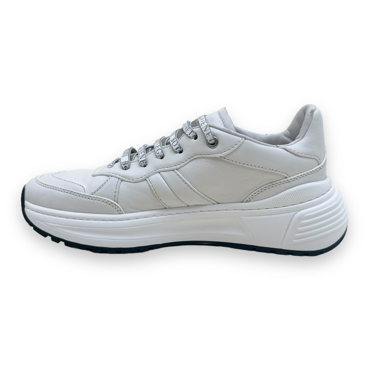 BOTTEGA VENETA SPEEDSTER LEATHER SNEAKER WHITE UK6.5
