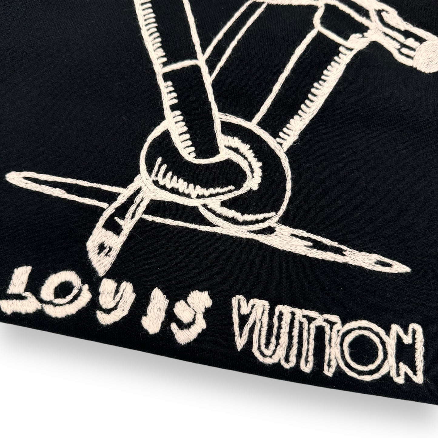 LOUIS VUITTON FW23 CREWNECK SWEATSHIRT BLACK L