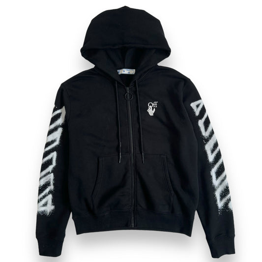 OFF-WHITE SPRAY MARKER HOODIE BLACK / WHITE L