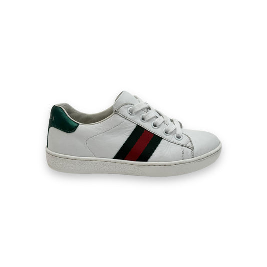 GUCCI ACE LEATHER SNEAKER WHITE UK11.5
