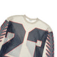 DRIES VAN NOTEN OVERSIZED HEGLAND PRINTED MESH JERSEY GREY L