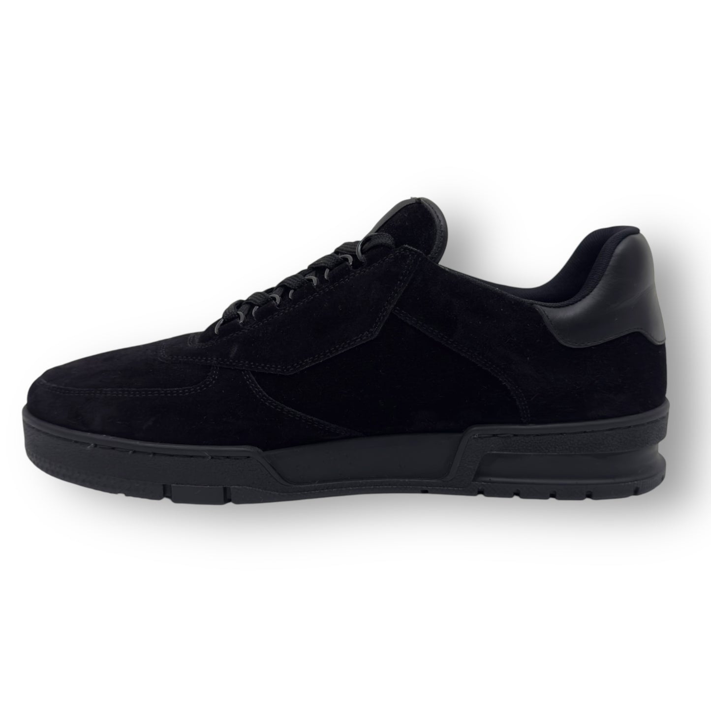 LOUIS VUITTON LV SUEDE SNEAKER BLACK UK8