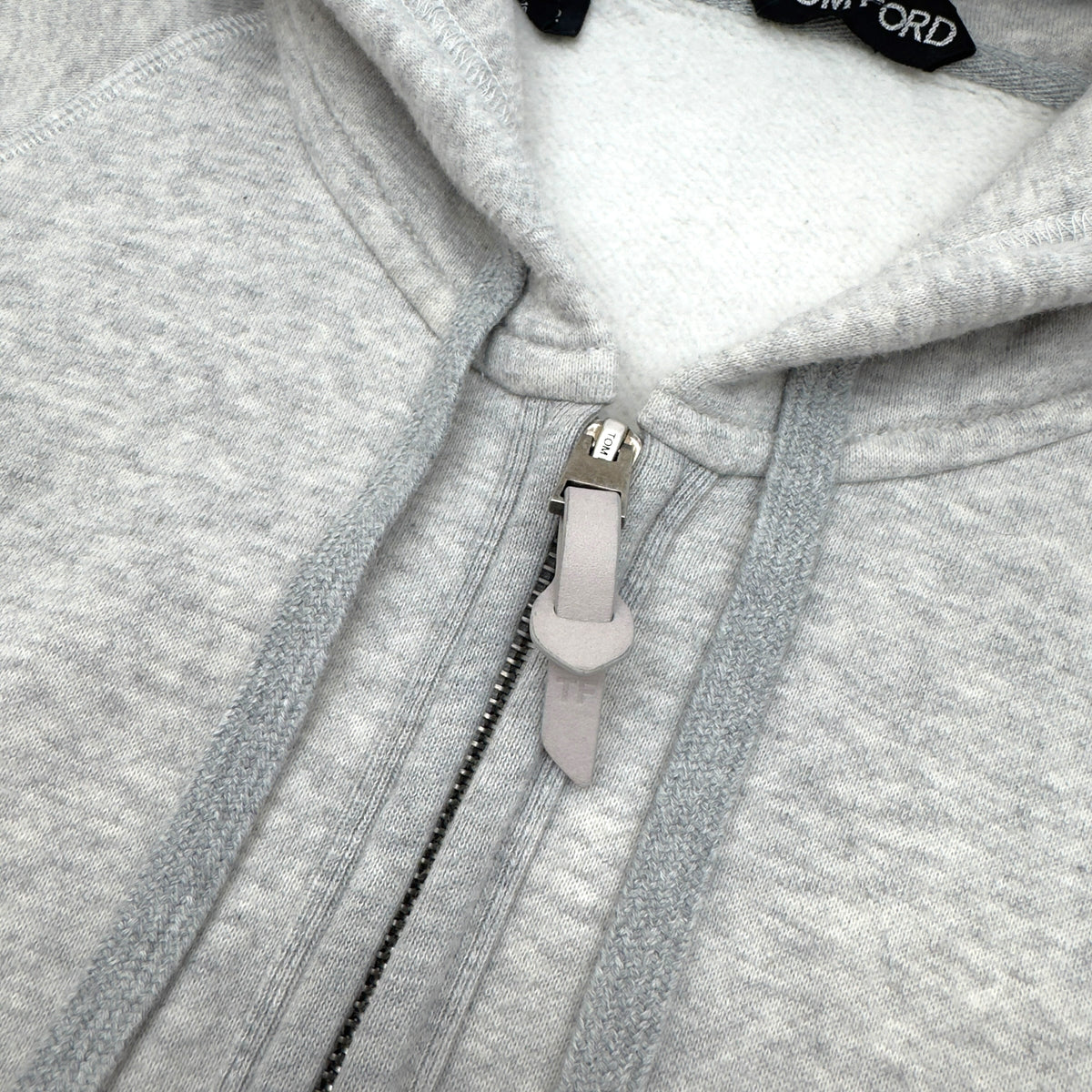 TOM FORD COTTON ZIP UP HOODIE GREY 52 / XL