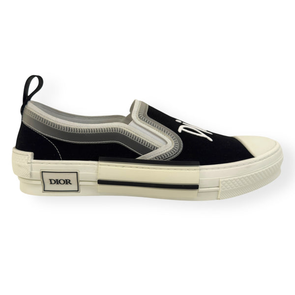 dior stussy slip on
