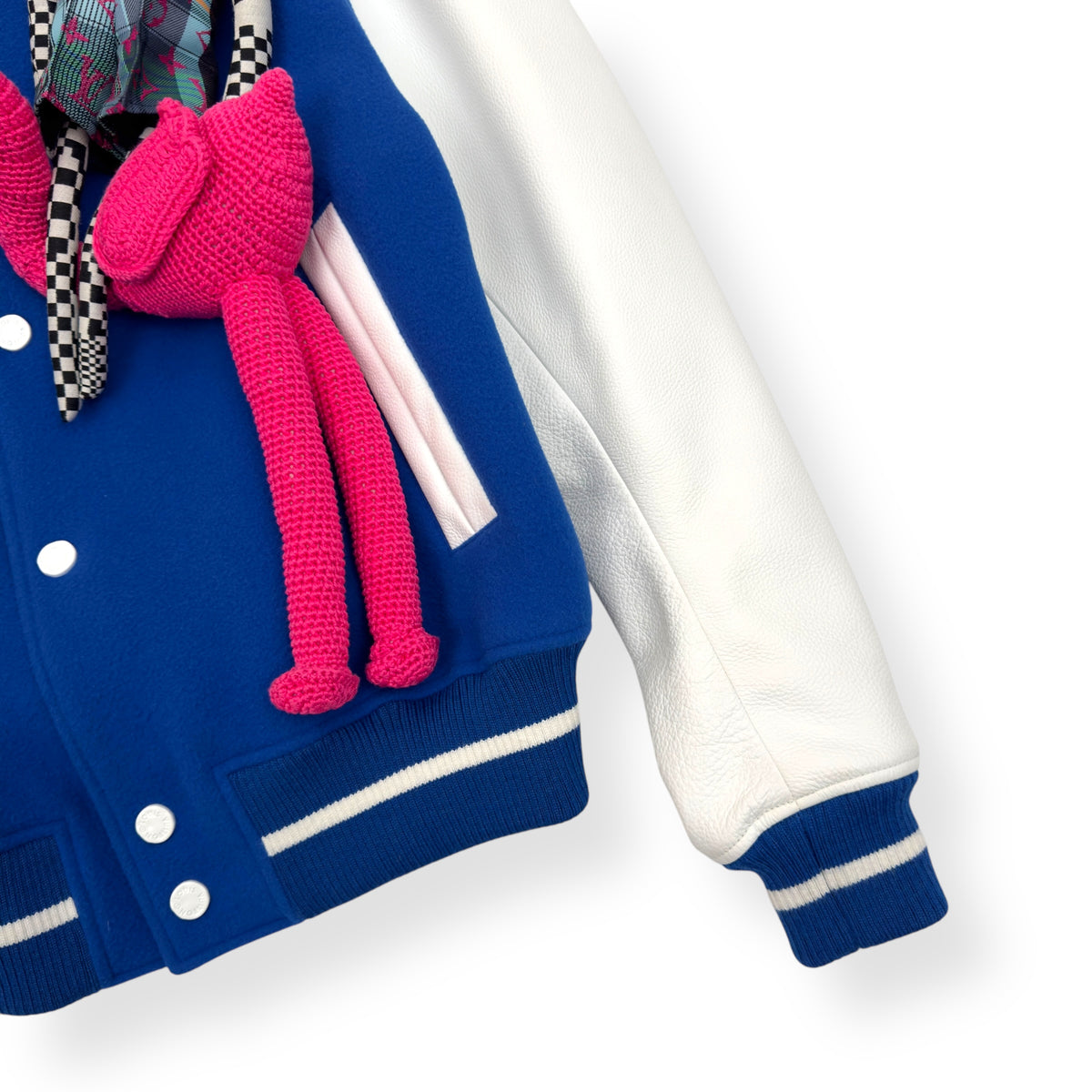 LOUIS VUITTON PUPPET VARSITY JACKET BLUE / WHITE 48 / S