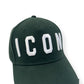 DSQUARED2 ICON BASEBALL CAP GREEN O/S