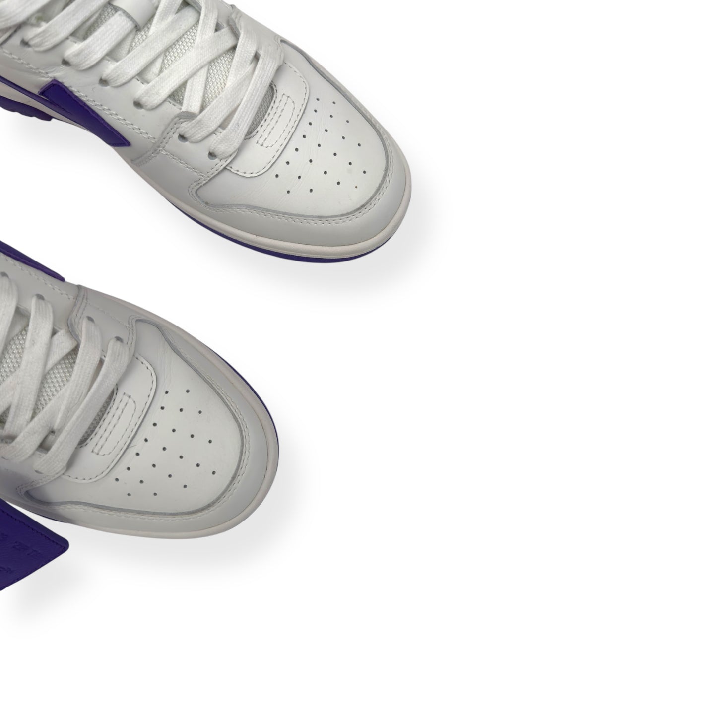 OFF-WHITE WOMENS OUT OF OFFICE LOW TOP SNEAKER WHITE / PURPLE 38 / UK5