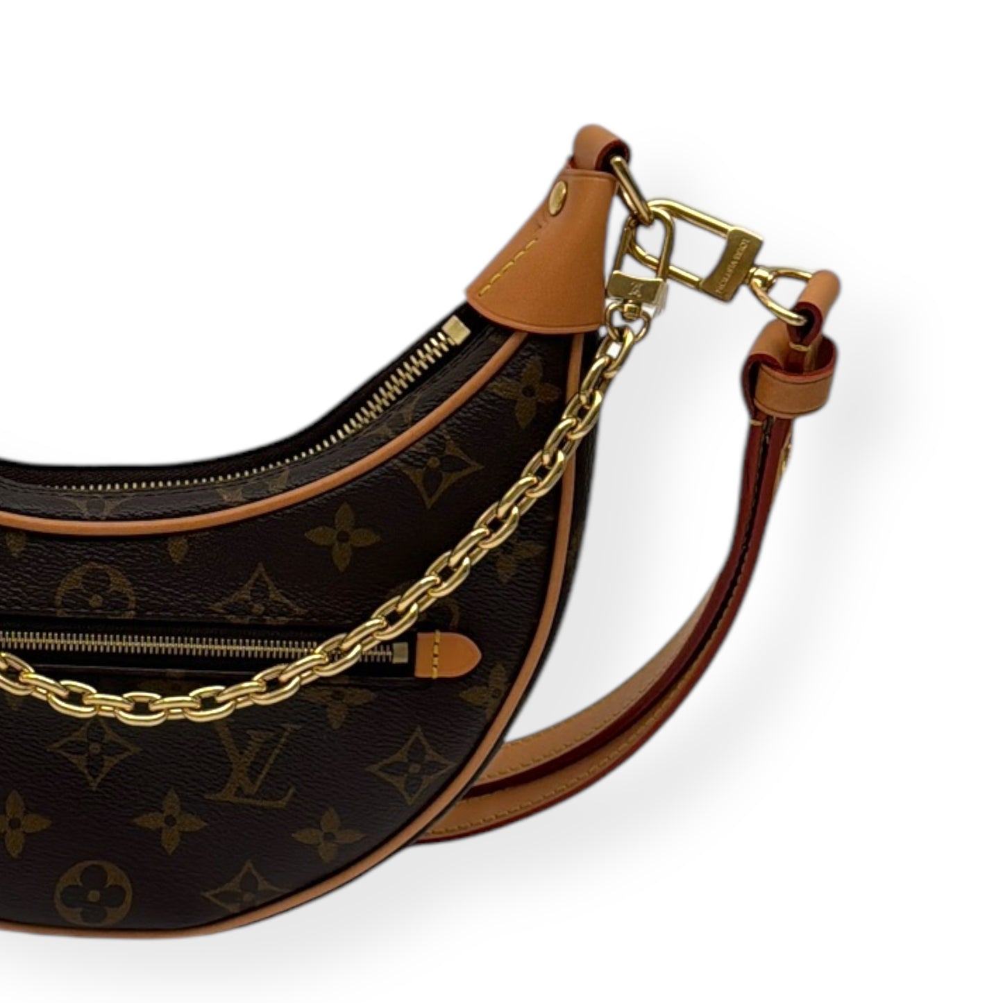 LOUIS VUITTON LOOP BAG MONOGRAM CANVAS BAG BROWN PM - 1/2 PAYMENT