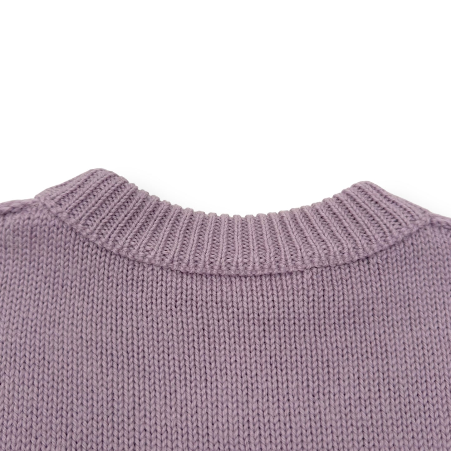 PALM ANGELS OVERSIZED WOOL CREWNECK SWEATER PINK XS