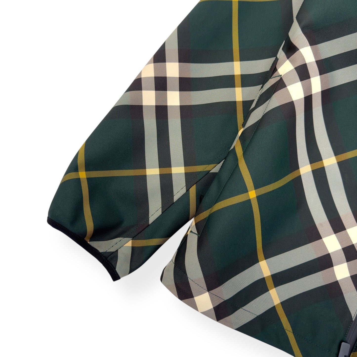 BURBERRY CHECK PRINTED JACKET GREEN L