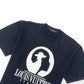 LOUIS VUITTON COTTON INTARSIA STUDIOS T-SHIRT BLACK / WHITE XXL