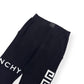 GIVENCHY 4G LOGO EMBROIDERED SWEAT PANTS BLACK / WHITE M