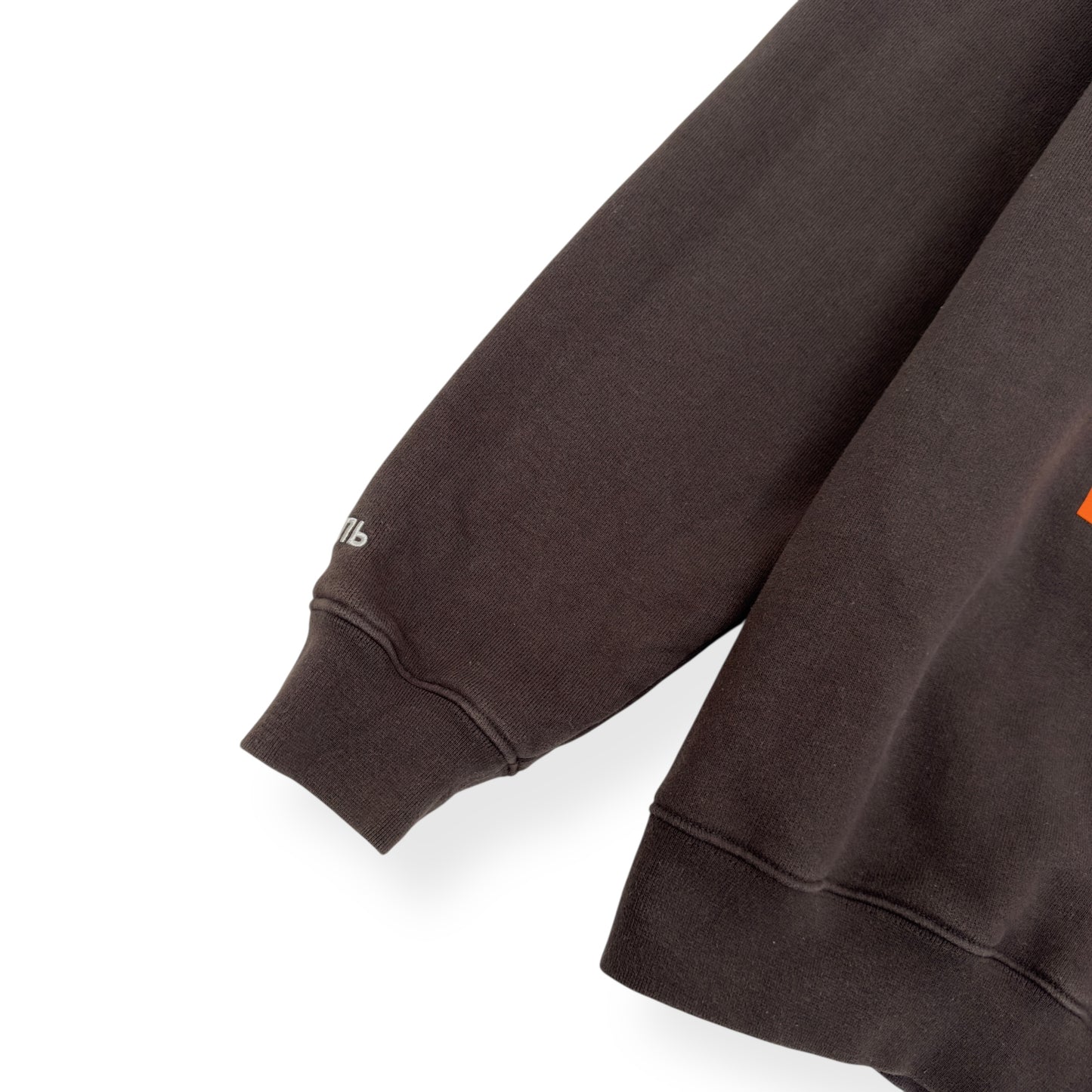 HERON PRESTON HERON PRINT CREWNECK SWEATER BROWN / ORANGE L