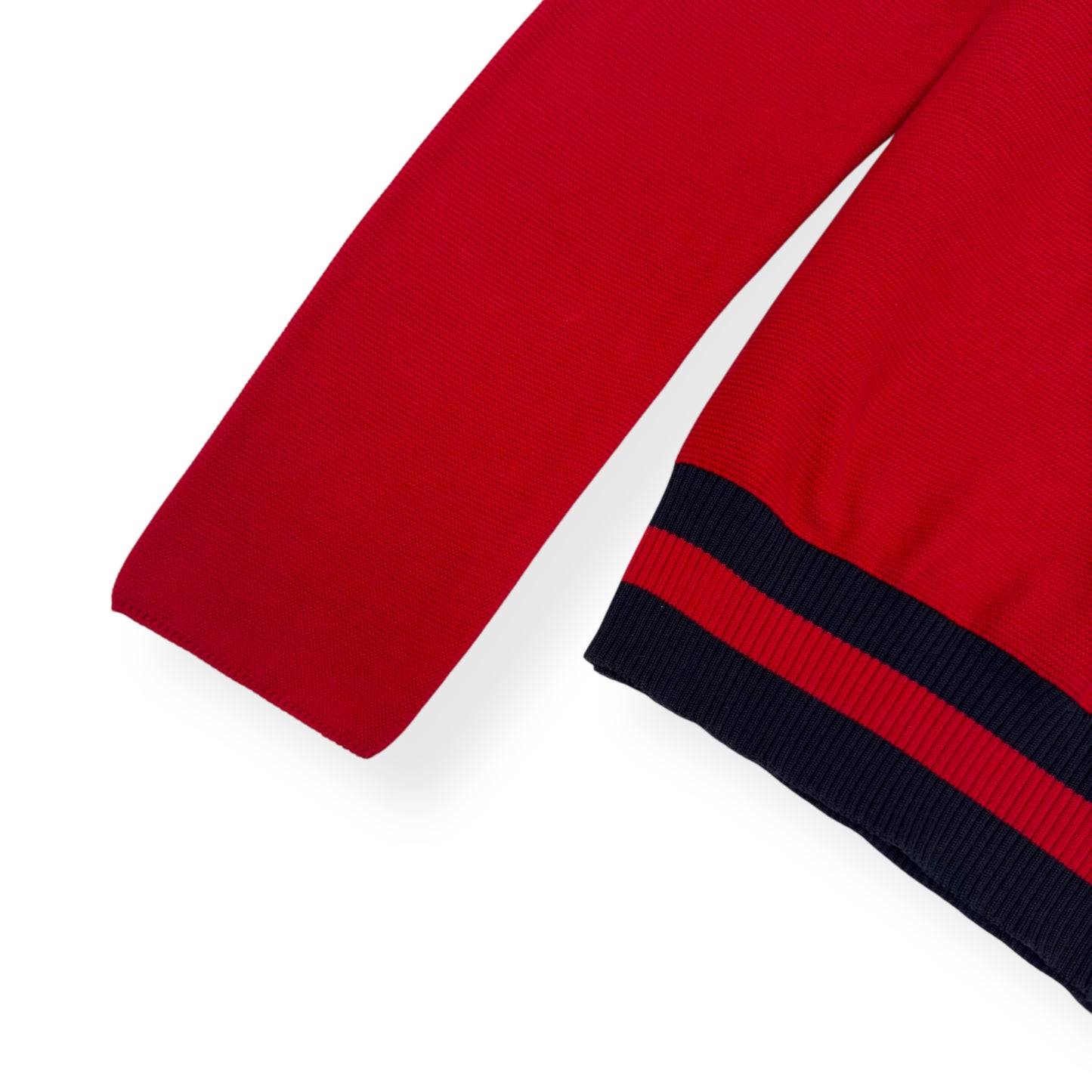 GUCCI PATCH DETAILED SWEATER RED L