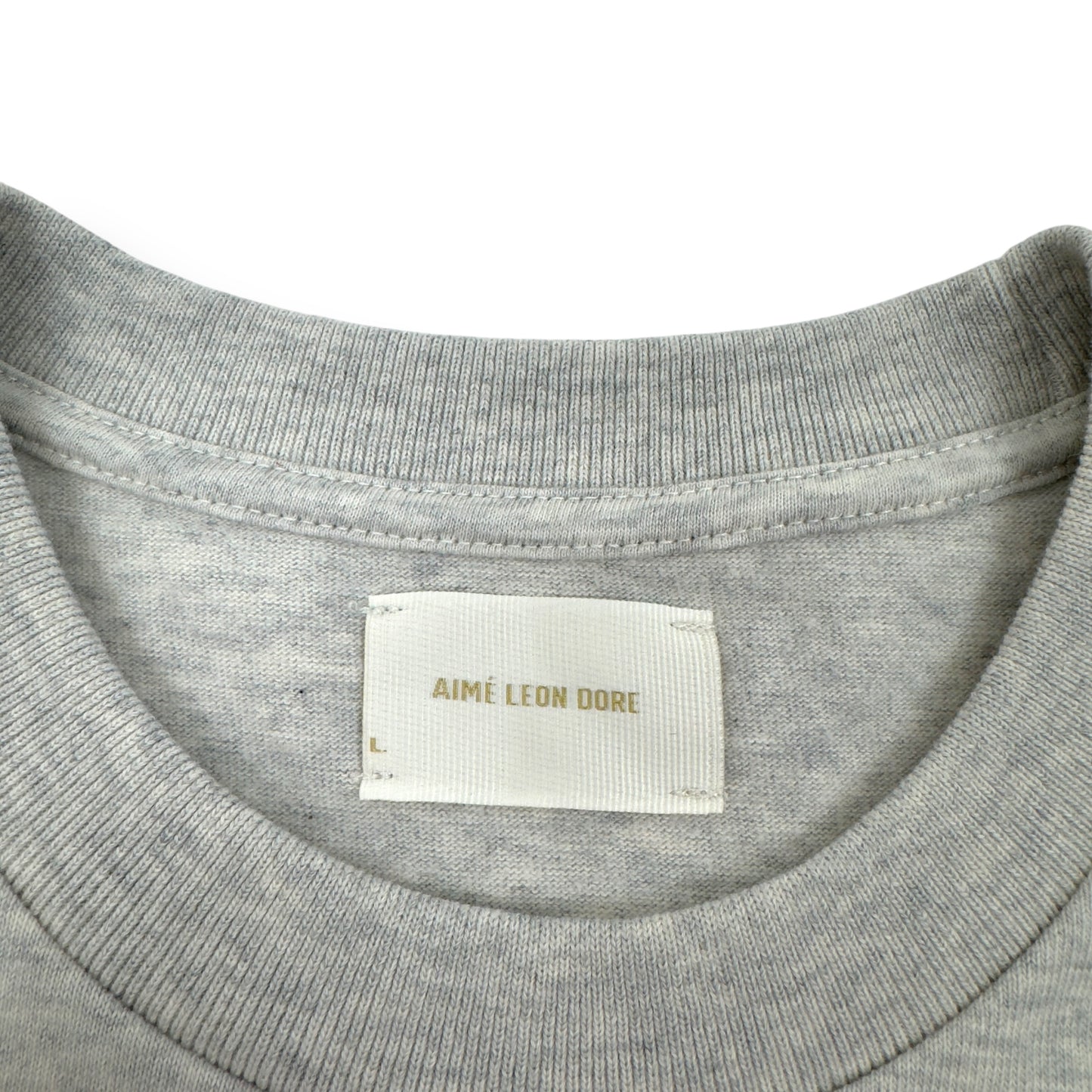 AIMÉ LEON DORE COTTON T-SHIRT GREY L