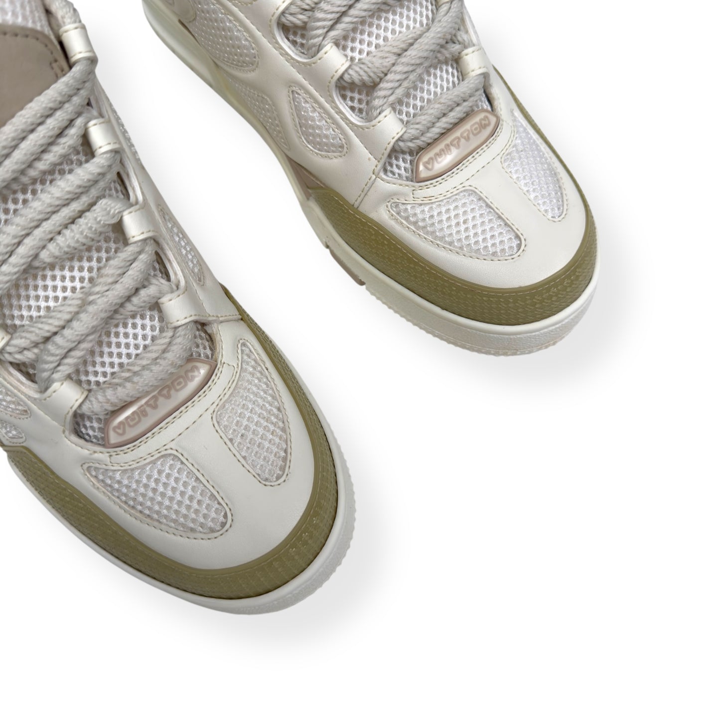 LOUIS VUITTON LV SKATE SNEAKER LUXURY BEIGE UK7