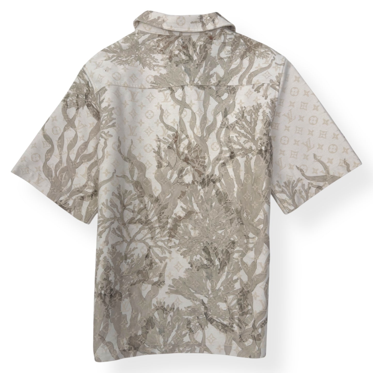 LOUIS VUITTON MONOGRAM DENIM SHIRT BEIGE S