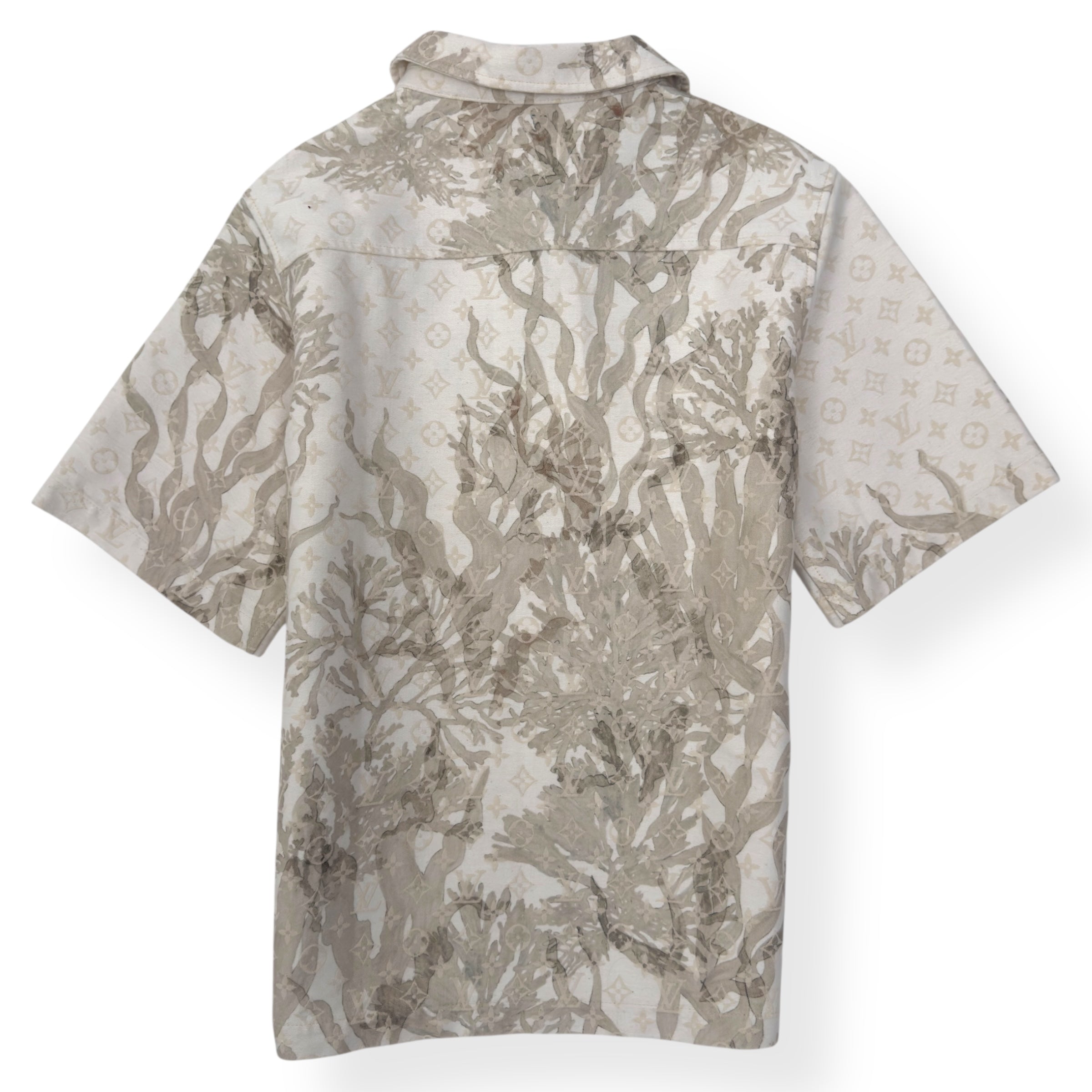 LOUIS VUITTON MONOGRAM DENIM SHIRT BEIGE S