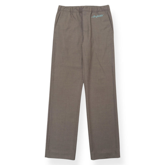 LOUIS VUITTON WOOL STRAIGHT LEG TROUSERS BEIGE 40 / S