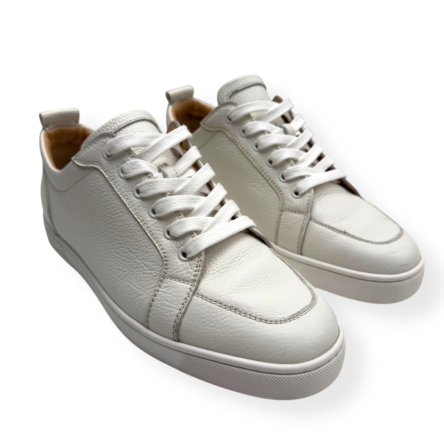 CHRISTIAN LOUBOUTIN RANTULOW LEATHER SNEAKER WHITE 43 / UK9