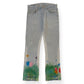 JEANIUS BAR ATELIER PAINT SPLATTER DENIM JEANS INDIGO W32”