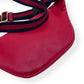 GUCCI LEATHER LOGO BELT BAG RED O/S