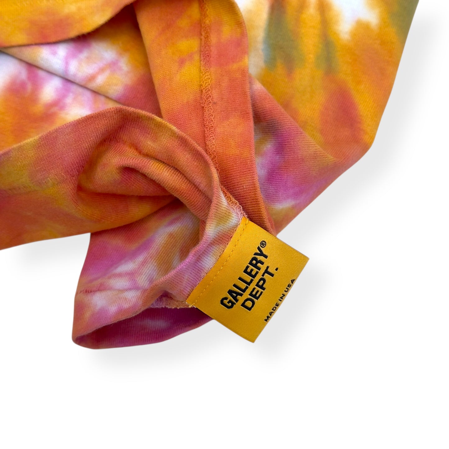 GALLERY DEPT. EYE DYE COTTON T-SHIRT MULTICOLOURED XL