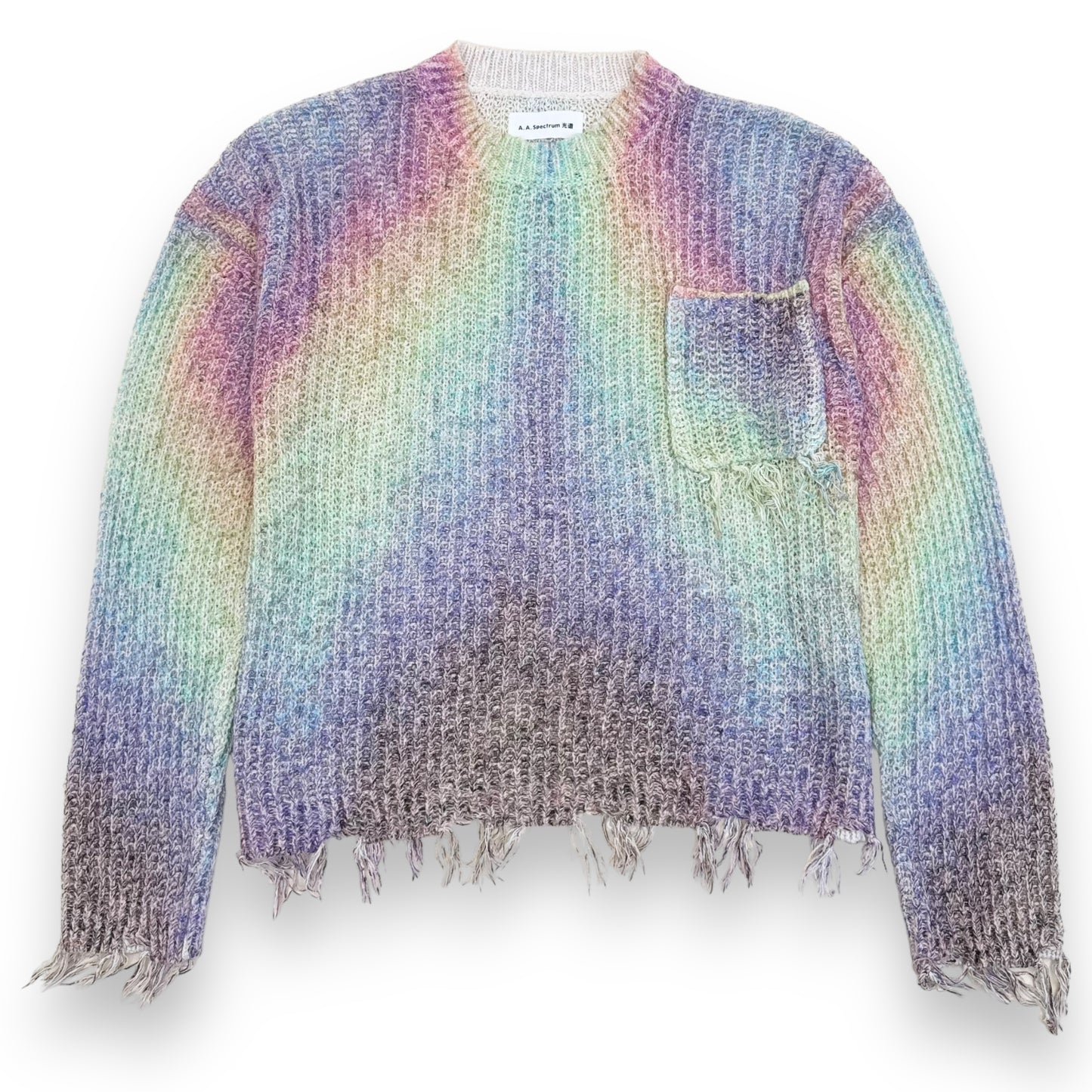 A.A. SPECTRUM AZURE KNITTED SWEATER MULTICOLOURED XL