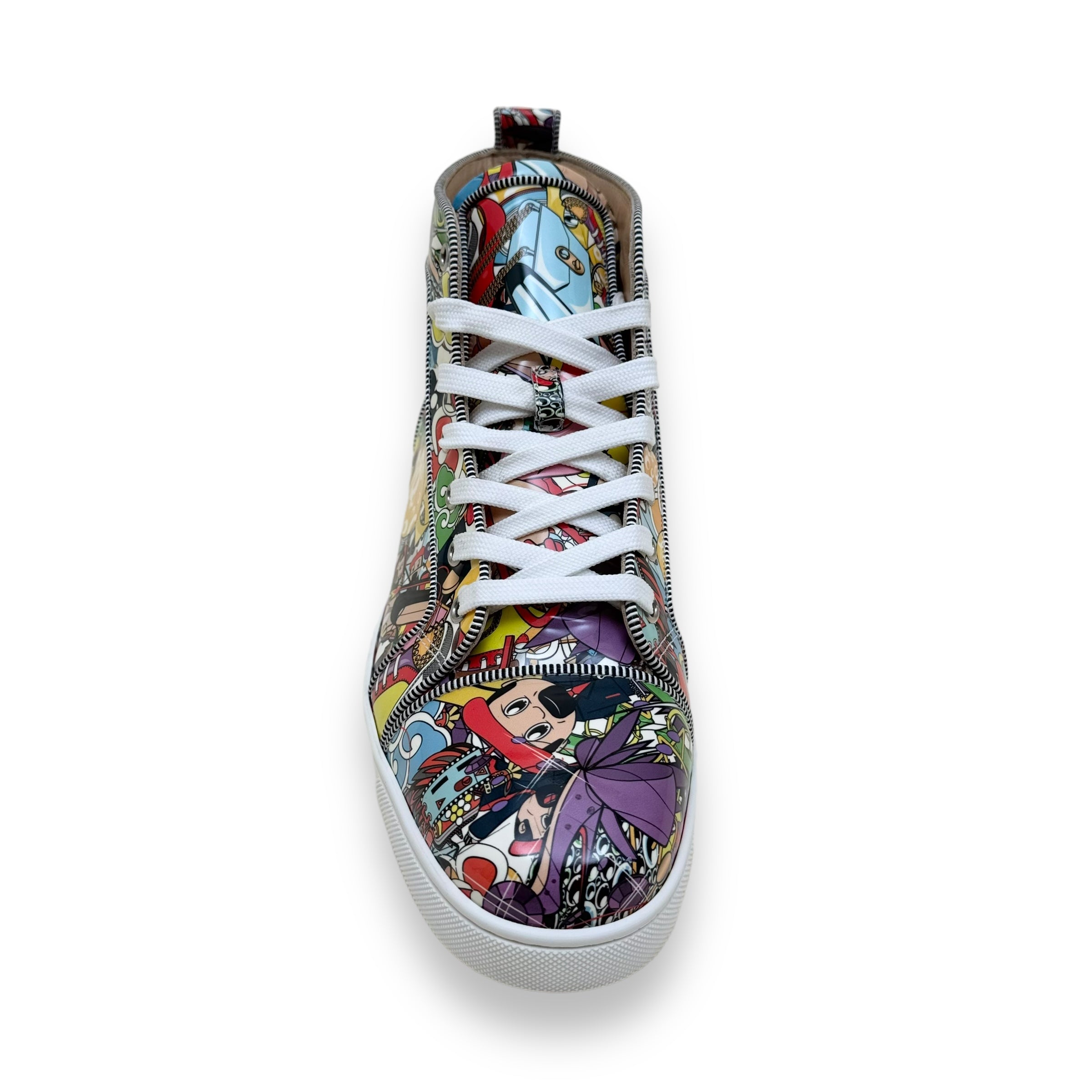 CHRISTIAN LOUBOUTIN LOUIS ORLATO FLAT PAT SUPER SNEAKER MULTICOLOURED UK9
