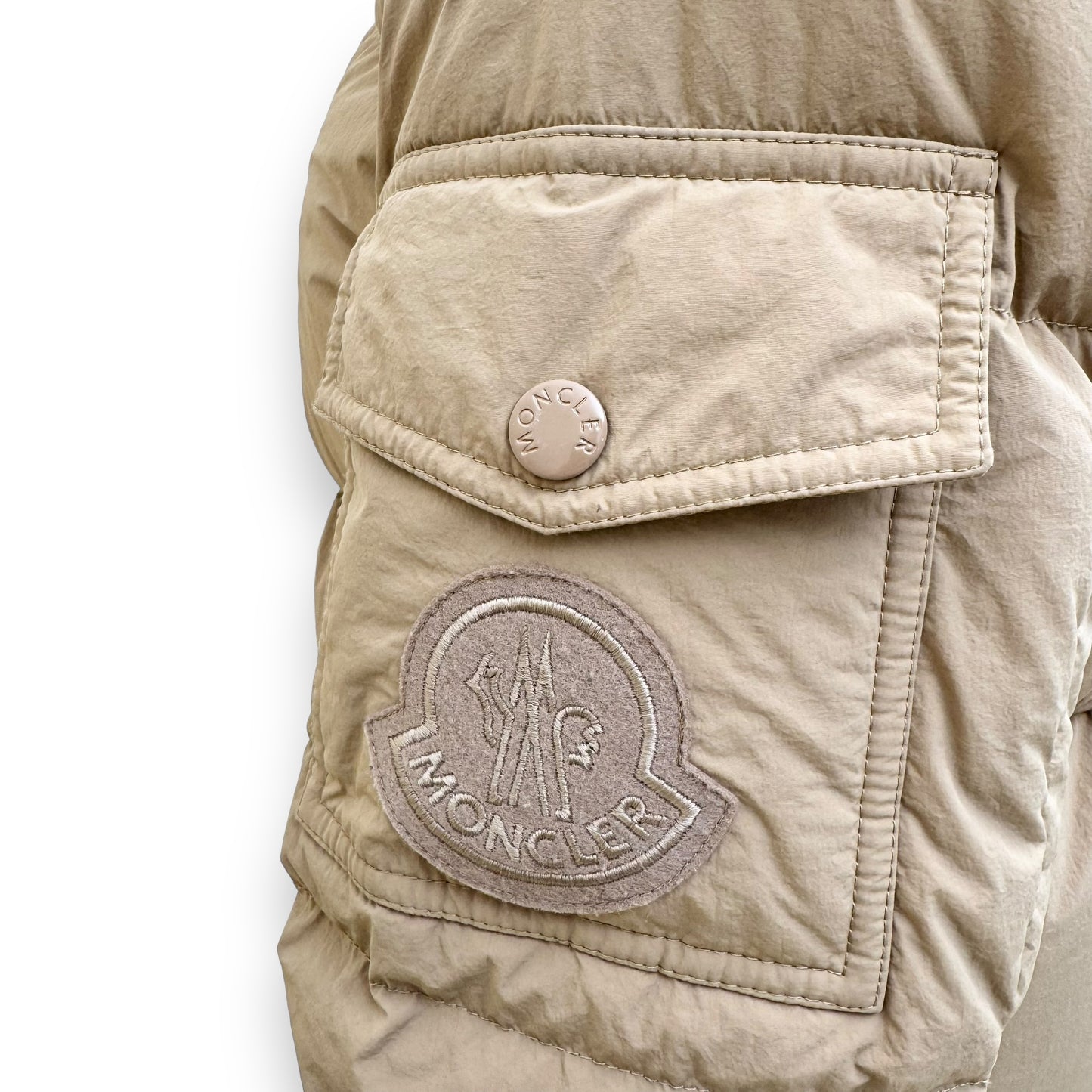 MONCLER BADYMORE GIUBBOTTO PUFFER JACKET BEIGE XS