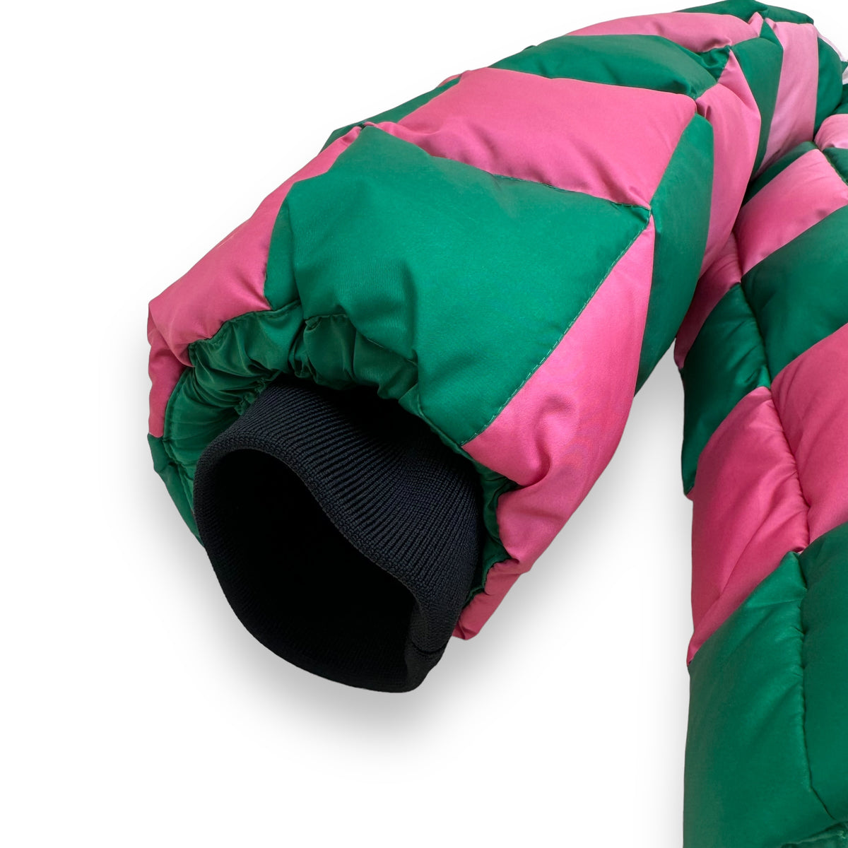 KHRISJOY PUFF KHRISMAN DAMIER SHADE DOWN PUFFER JACKET MULTICOLOURED L
