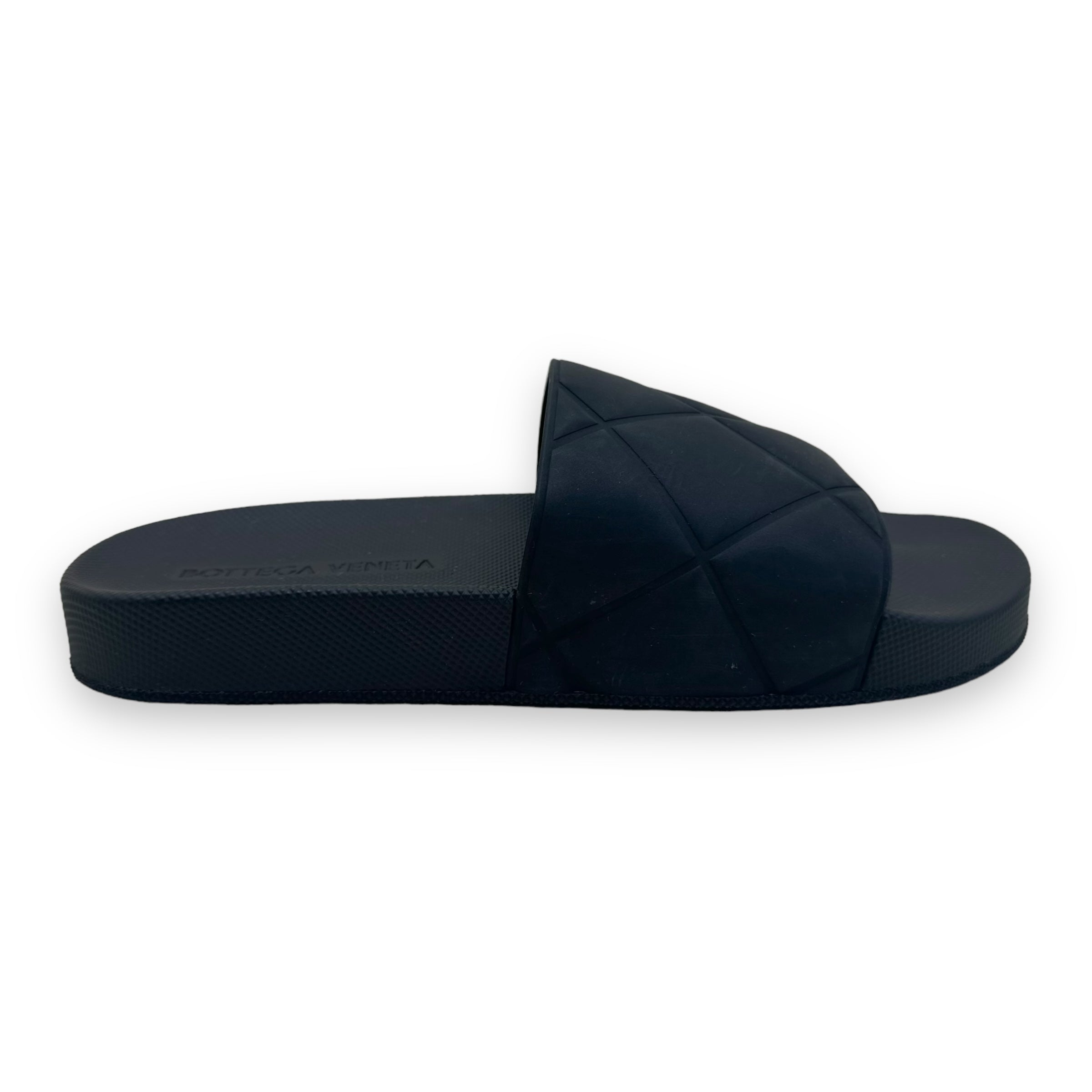 BOTTEGA VENETA QUILTED SLIDES BLACK UK7