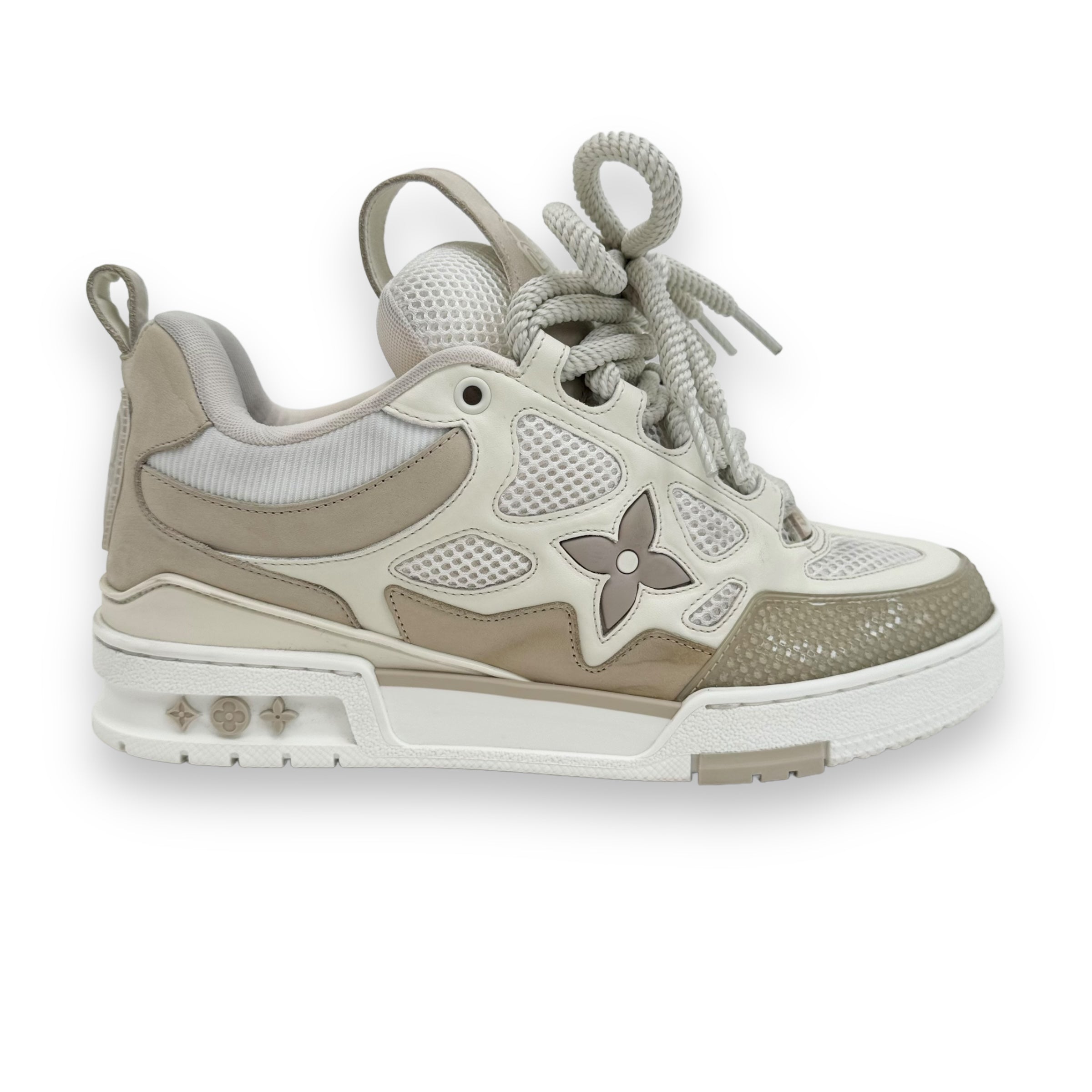 LOUIS VUITTON LV SKATE SNEAKER BEIGE / WHITE UK6
