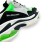 BALENCIAGA TRIPLE S SNEAKER BLACK / GREEN / WHITE UK8