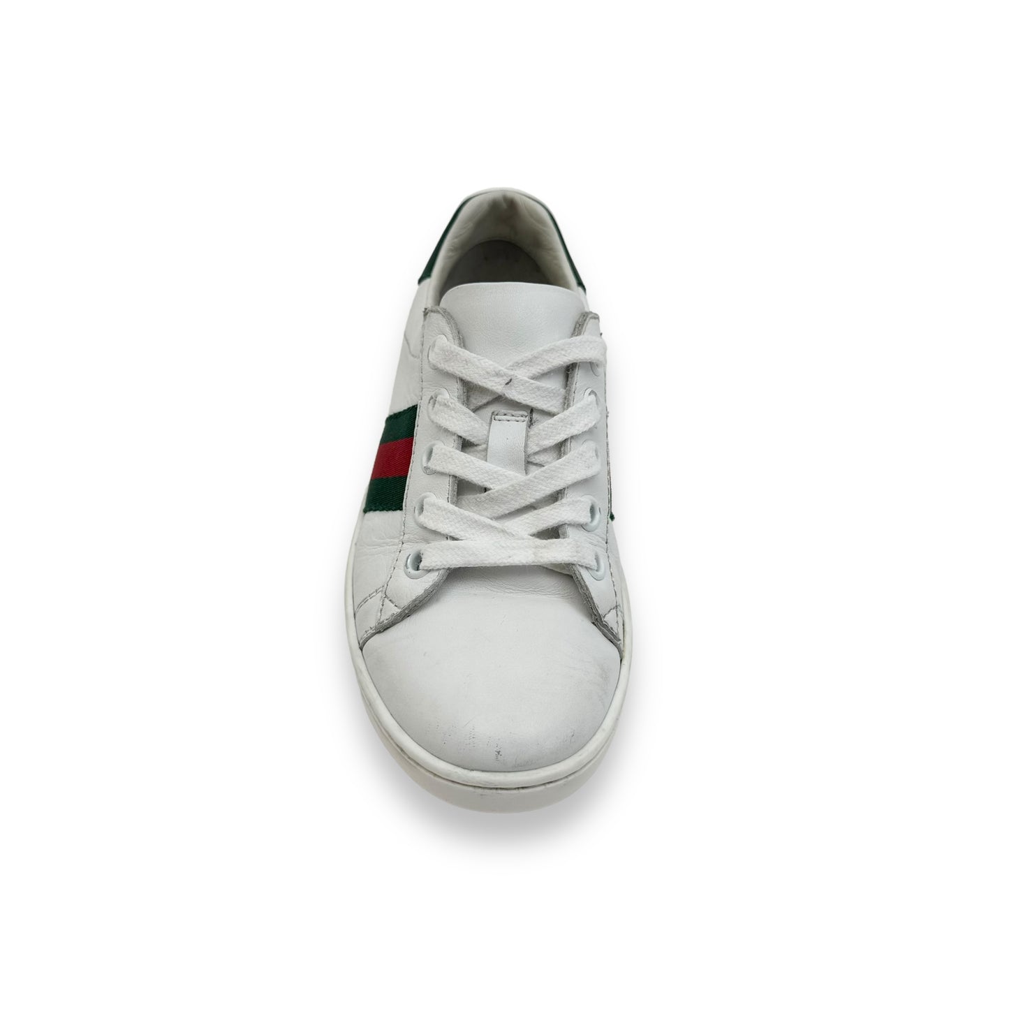 GUCCI ACE LEATHER SNEAKER WHITE UK11.5