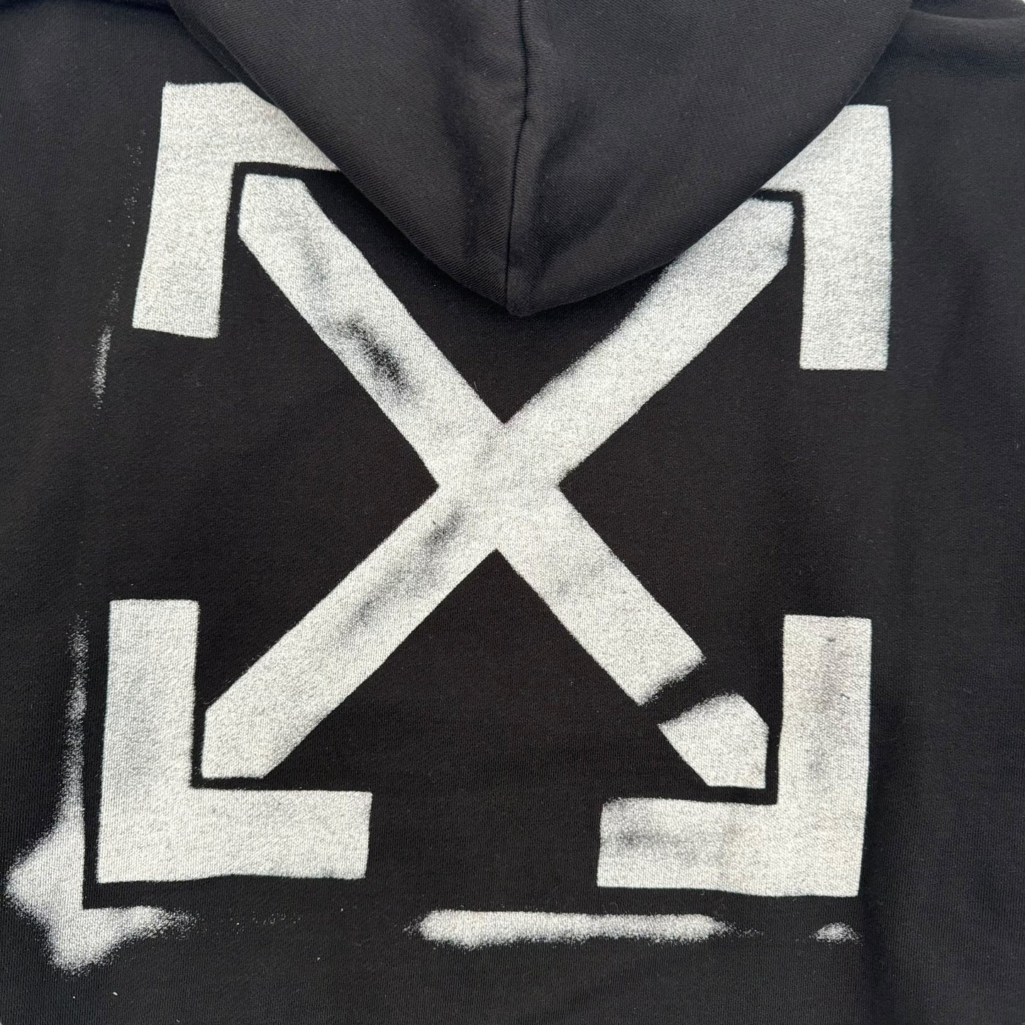 OFF-WHITE ARROW HOODIE BLACK M