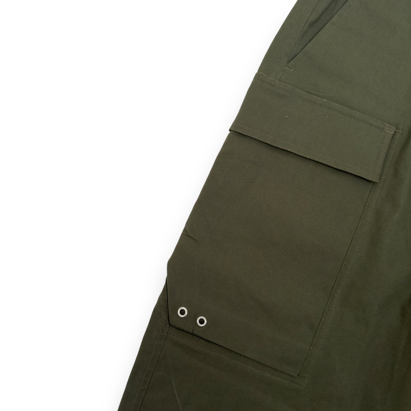 RICK OWENS GETHSEMANE FW21 DRAWSTRING CARGO PANTS GREEN M