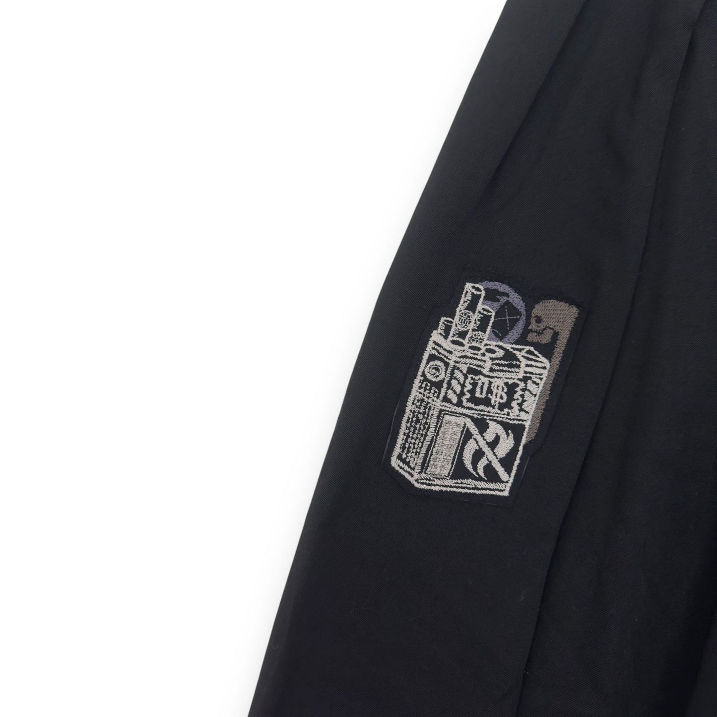 YOHJI YAMAMOTO OVERSIZED POUR HOMME PATCH BALLOON PANTS BLACK XS