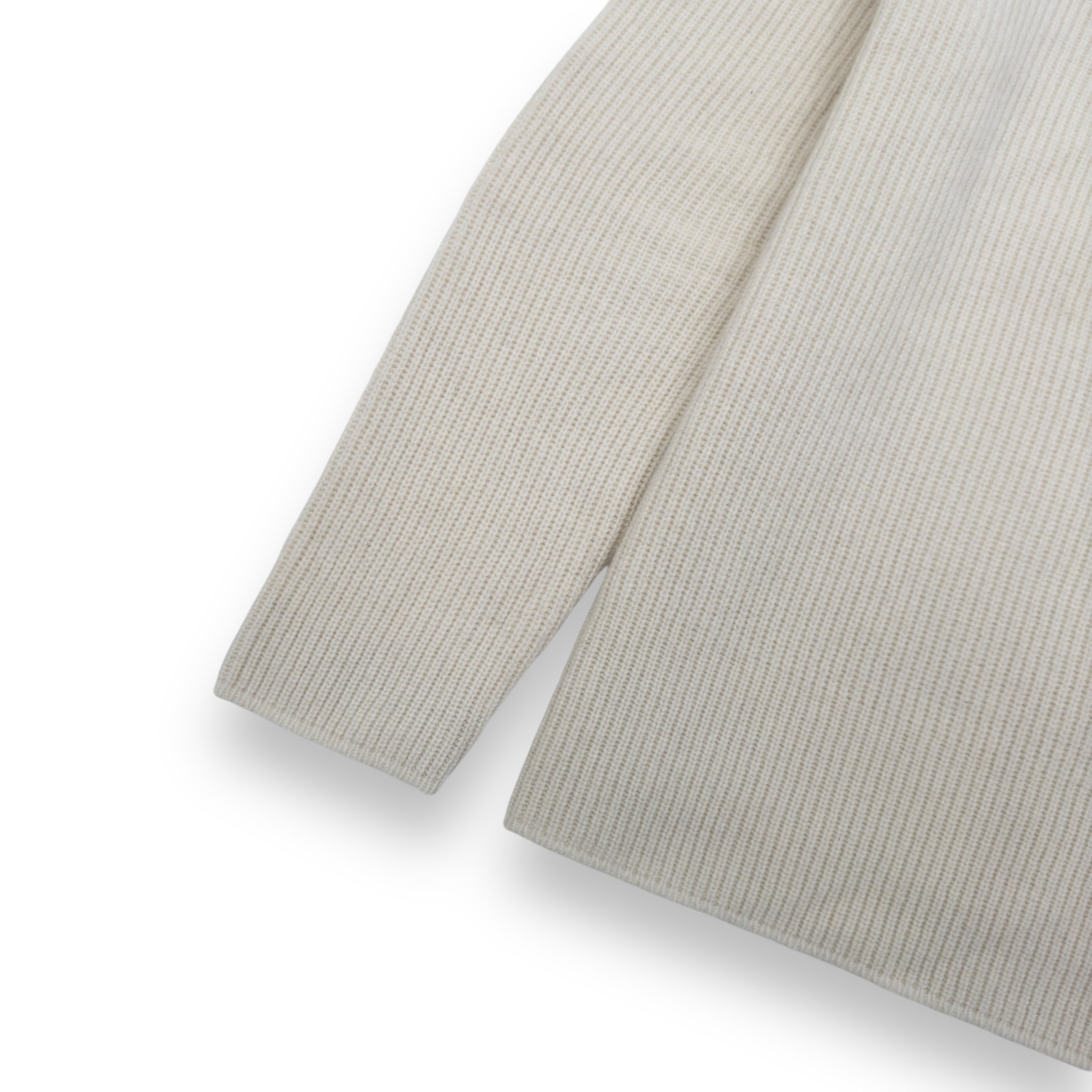 THOM SWEENEY WOOL / CASHMERE HALF-ZIP SWEATER CREAM L