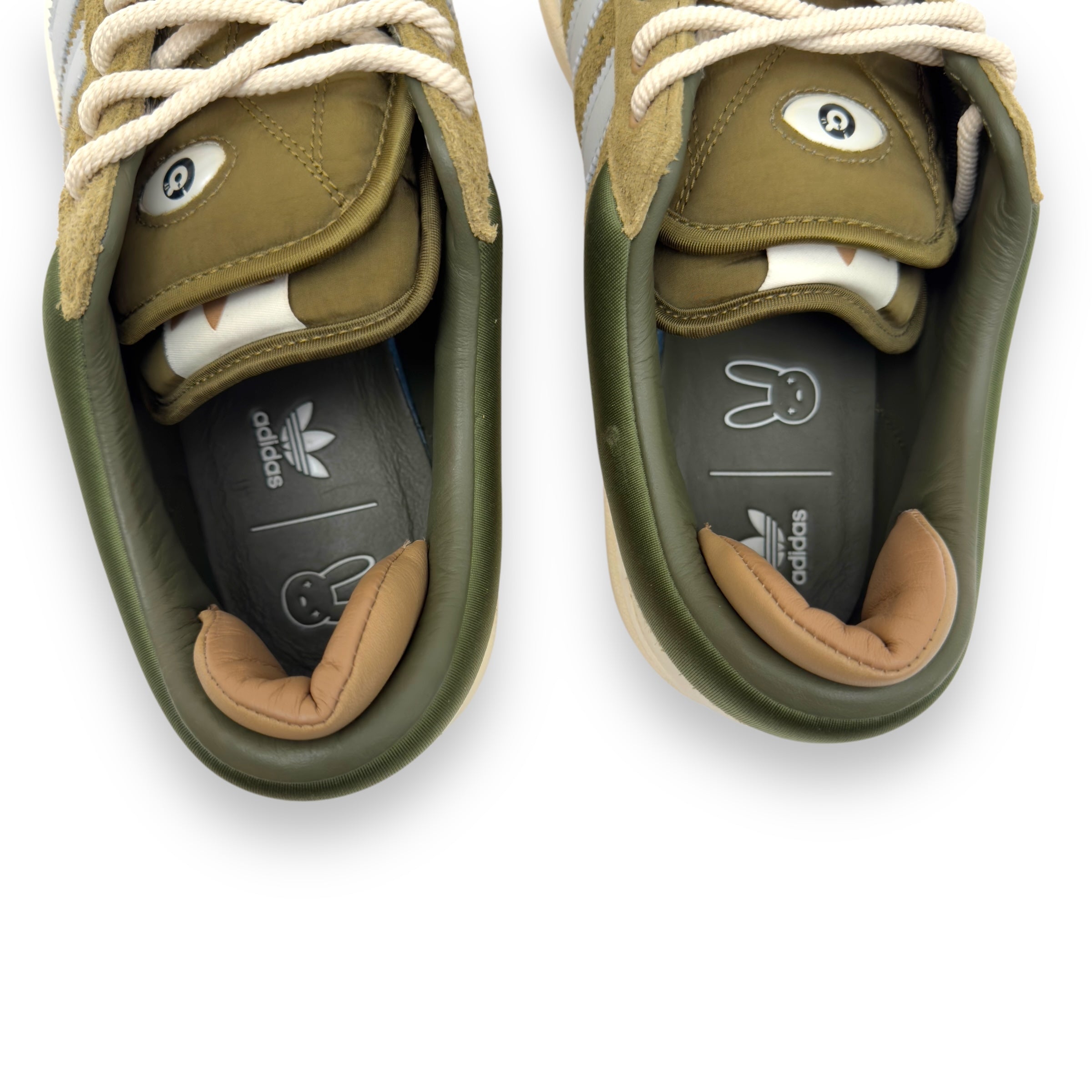 ADIDAS X BAD BUNNY CAMPUS SNEAKER LIGHT OLIVE UK10.5