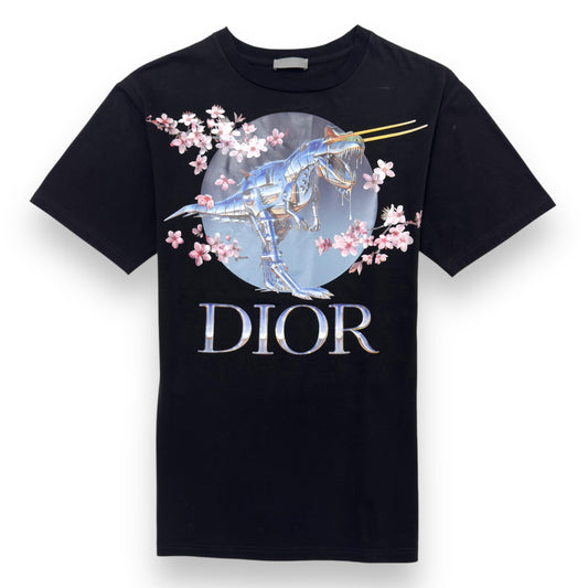 DIOR X SORAYAMA T-REX T-SHIRT BLACK XXS