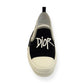 DIOR X SHAWN STUSSY B23 SLIP ON SNEAKER WHITE / BLACK UK8.5