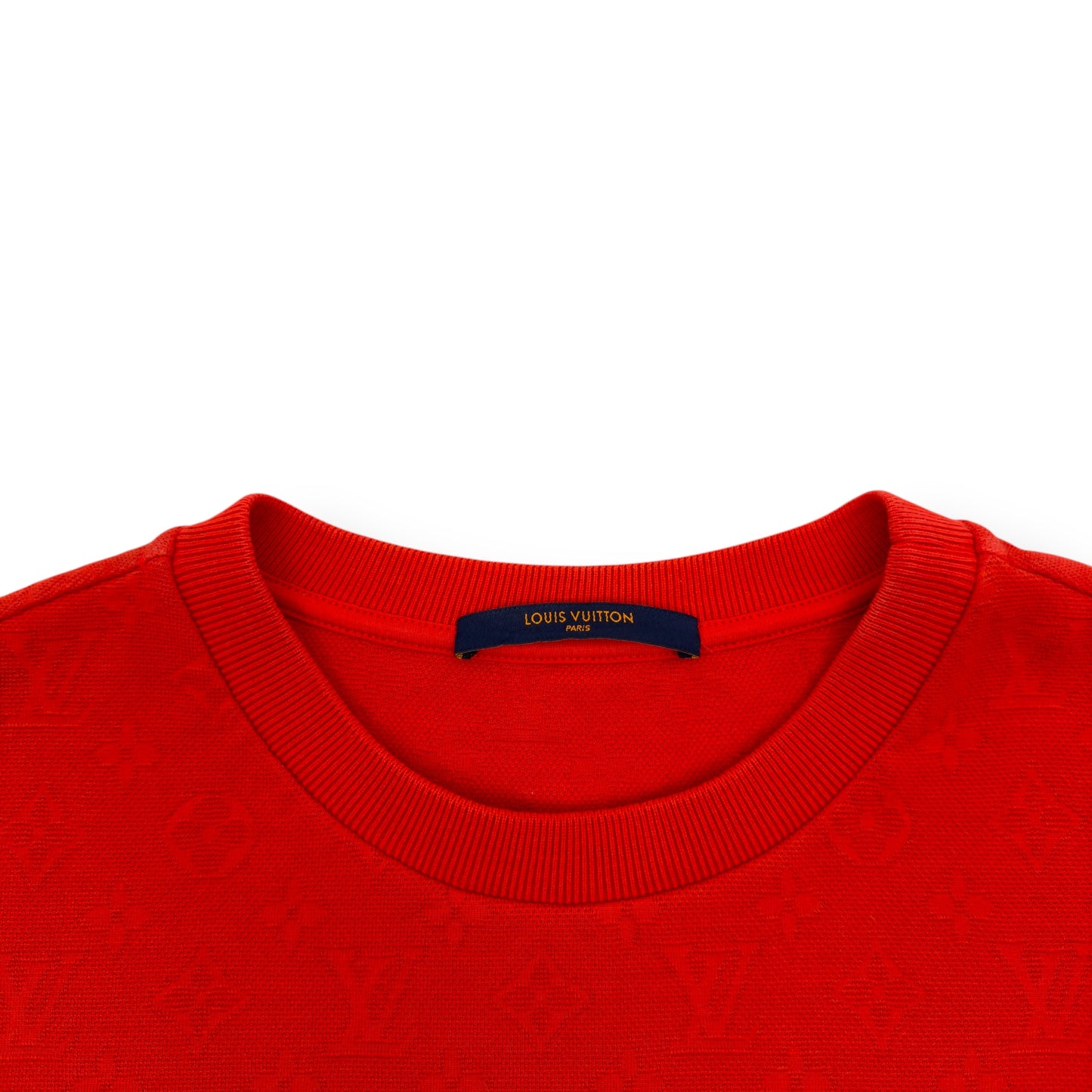 LOUIS VUITTON SIGNATURE 3D POCKET MONOGRAM T-SHIRT RED L