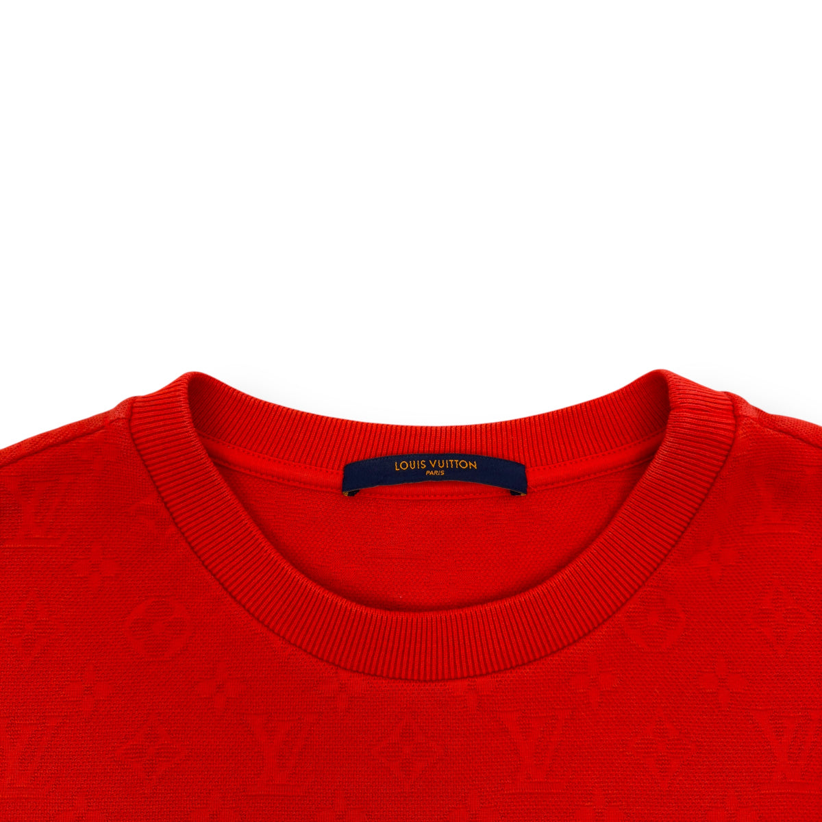 LOUIS VUITTON SIGNATURE 3D POCKET MONOGRAM T-SHIRT RED L
