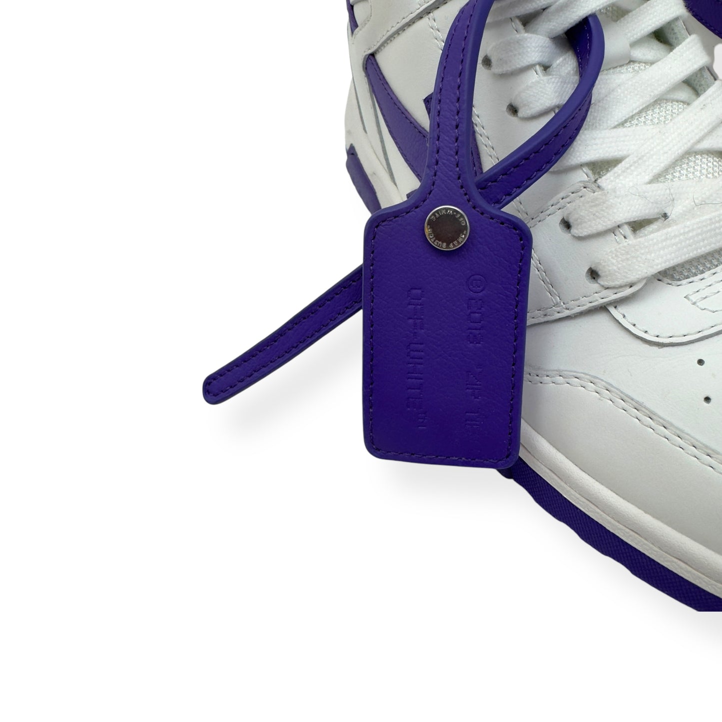 OFF-WHITE WOMENS OUT OF OFFICE LOW TOP SNEAKER WHITE / PURPLE 38 / UK5