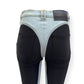 MUGLER SPIRAL SKINNY DENIM JEANS BLUE / BLACK 36 / W26”