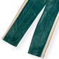 PALM ANGELS VELOUR STRAIGHT LEG TRACK PANTS GREEN XS