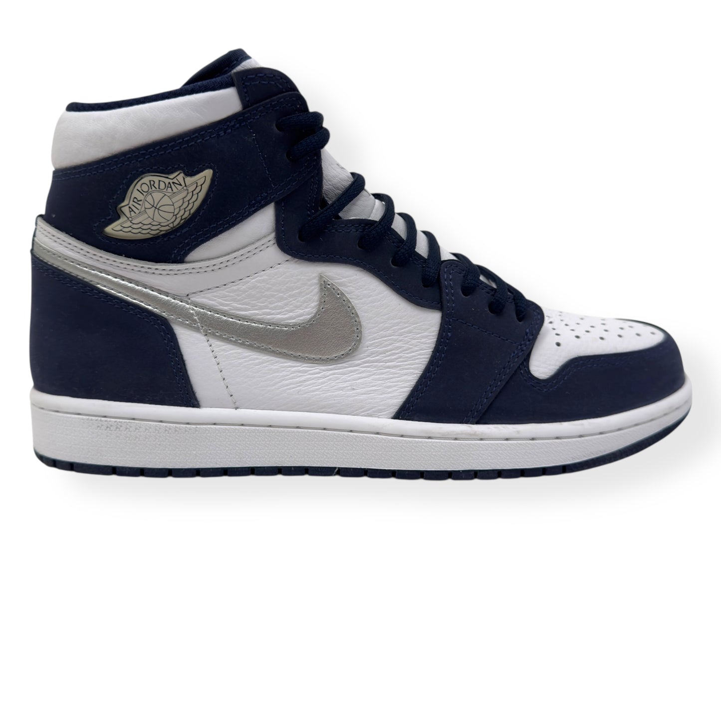 NIKE AIR JORDAN 1 RETRO HIGH TOP SNEAKER MIDNIGHT NAVY UK9